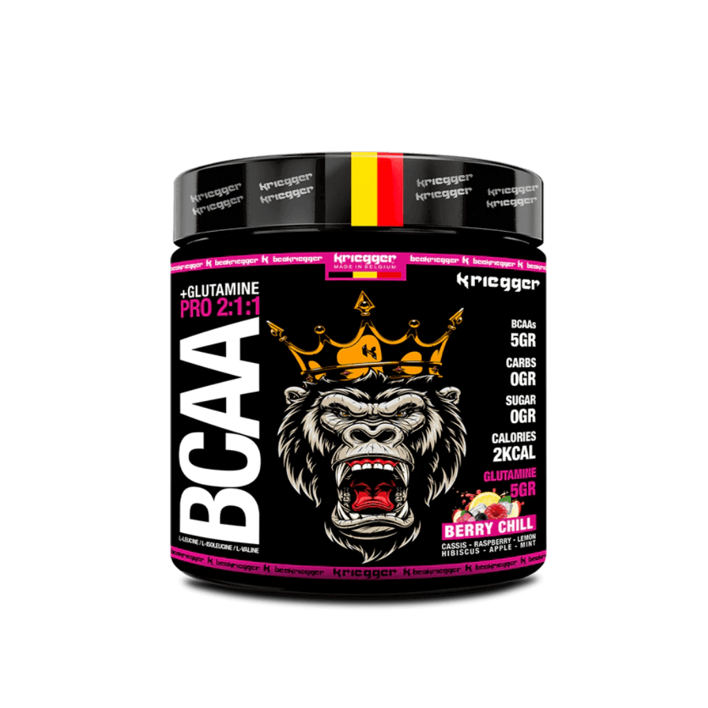 BCAA Pro 2:1:1 + Glutamine Berry Chill 300g - Kriegger Sport Nutrition