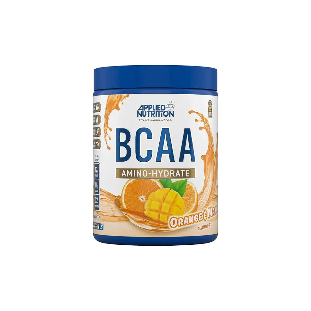 BCAA Amino Hydrate saveur orange et mangue Applied Nutrition pot 450g