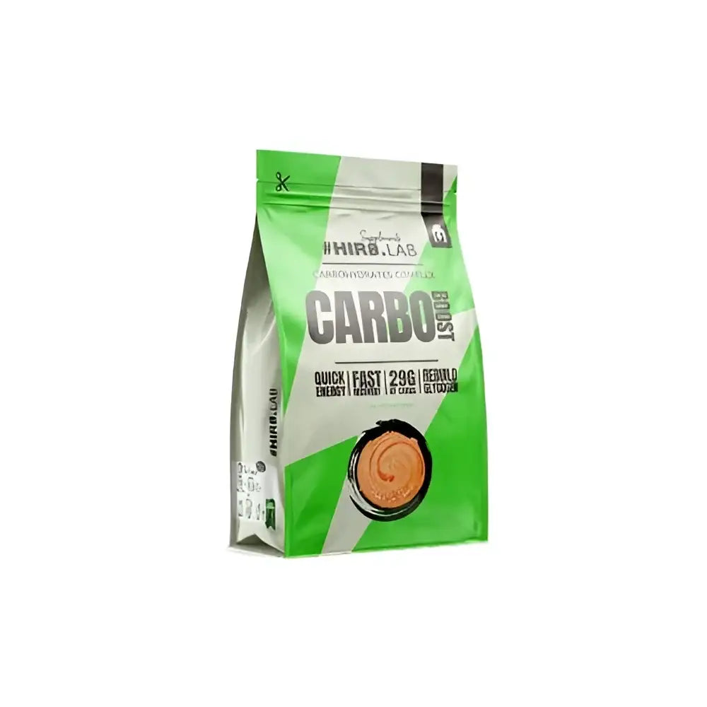Carbo Boost 1000g Pêche HIRO.LAB – Hydratation et énergie avec une touche sucrée de pêche
