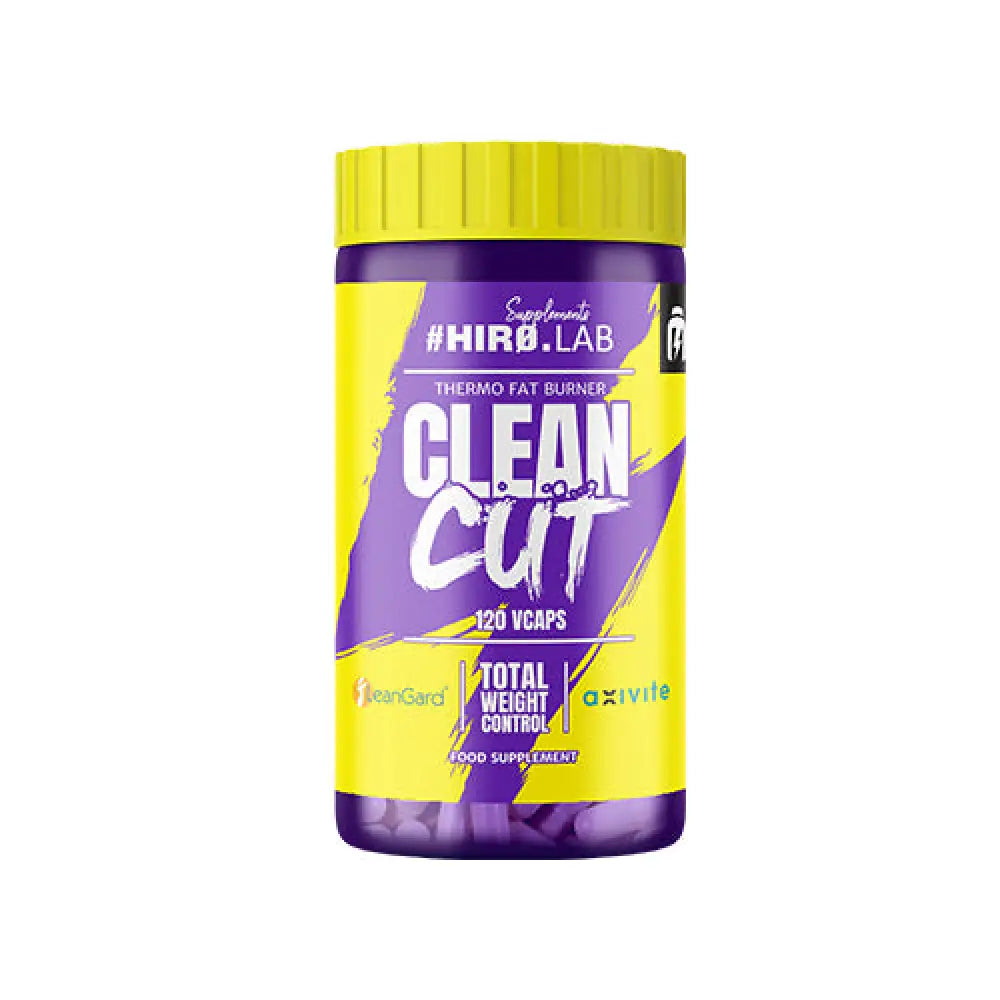 Flacon du complément Clean Cut 120 vcaps Hiro.Lab - Brûleur de graisse thermogénique pour la perte de poids.