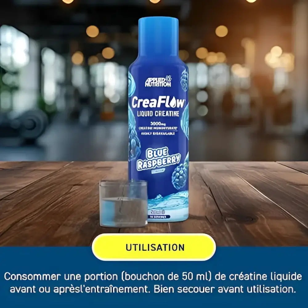 Utilisation CreaFlow Blue Raspberry – créatine liquide 3000mg avant ou après l'entraînement