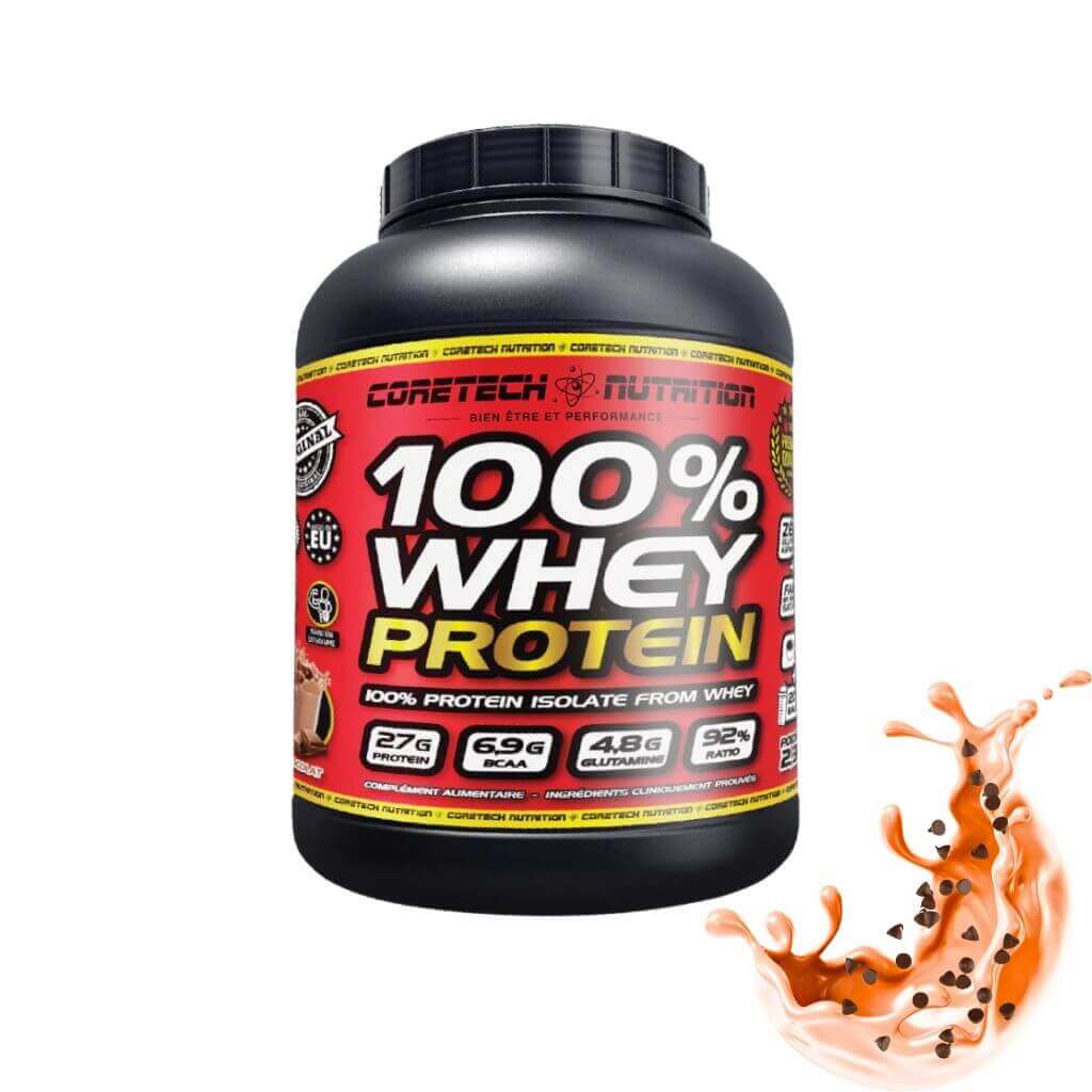 100% Whey Proteine 2,3kg CoreTech Nutrition - Parfum Straciatella