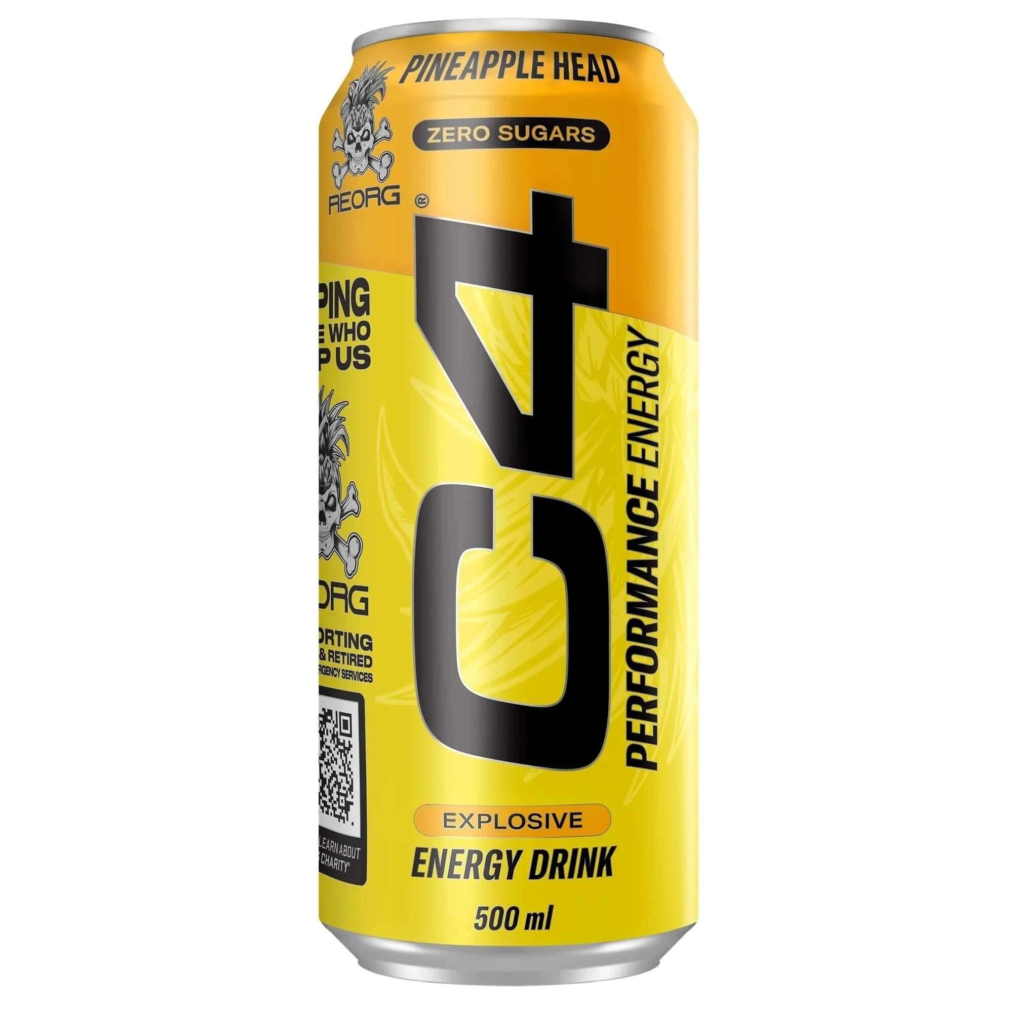 C4 Energy Drink 330 ml Pineapple Head - CELLUCOR