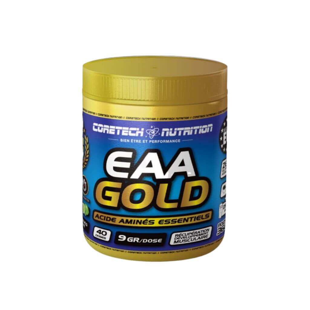 EAA GOLD 360g - Acides Aminés Essentiels - Saveur Poire - CoreTech Nutrition