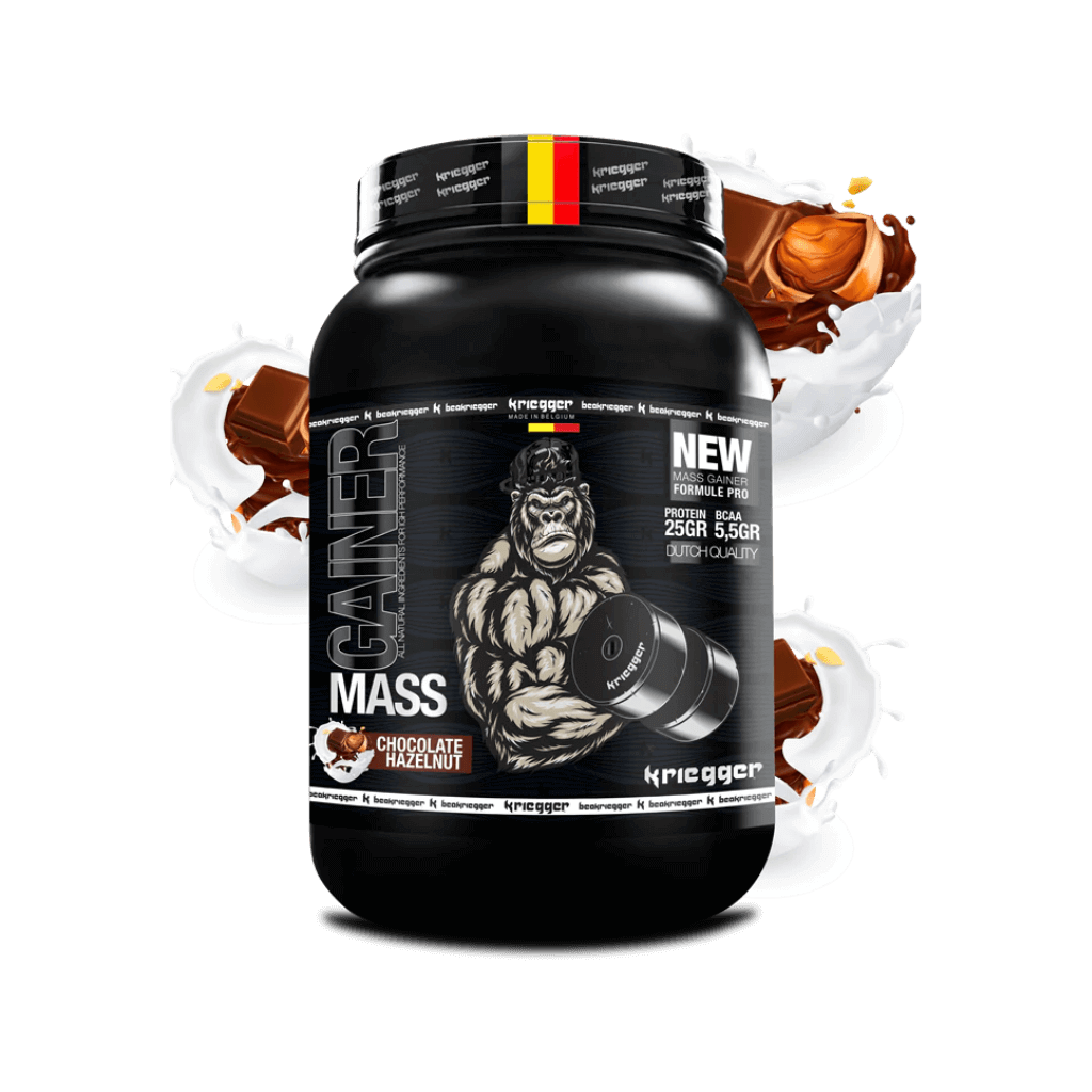 MASS GAINER CHOCOLAT NOISETTES 3Kg - KRIEGGER SPORT NUTRITION - Force Addict Pro