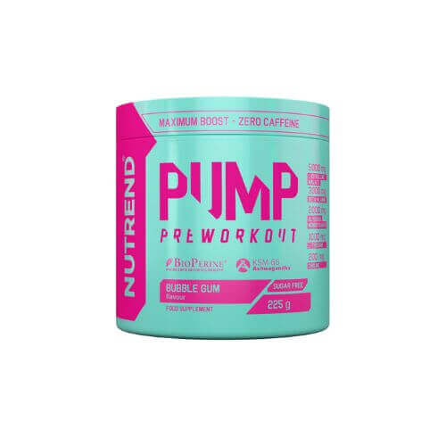 Nutrend Pump 225g - Pré-entraînement sans caféine pour une congestion musculaire et des performances accrues Saveur Bubble Gum