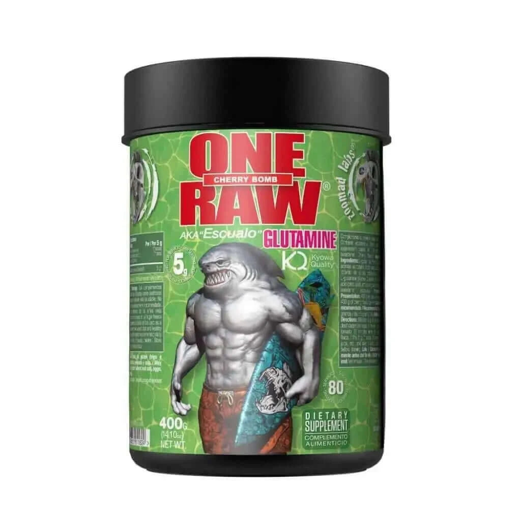 One  Raw Glutamine -Cherry  Bomb Zoomad Labs - Force Addict Pro