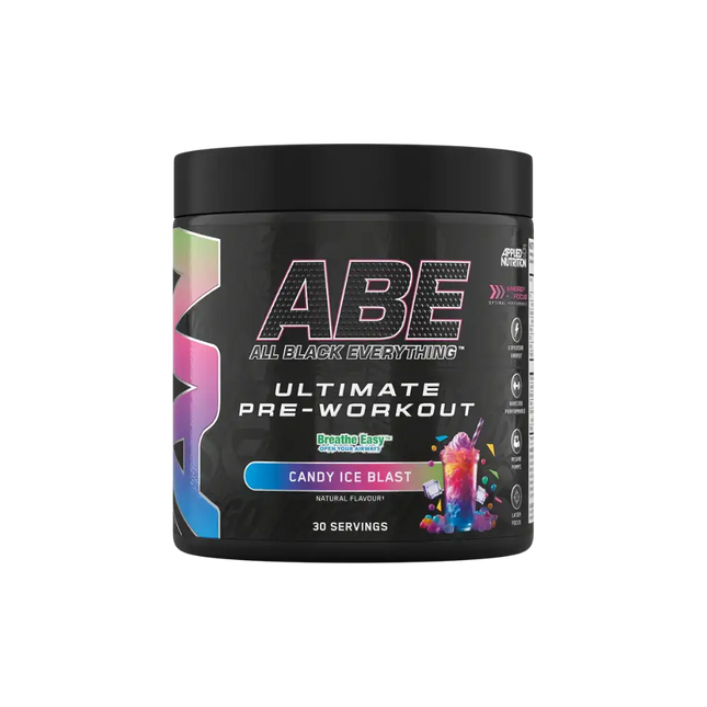 ABE Ultimate Pre-Workout 375g Applied Nutrition Candy Ice Blast - Pré-workout puissant pour des performances maximales