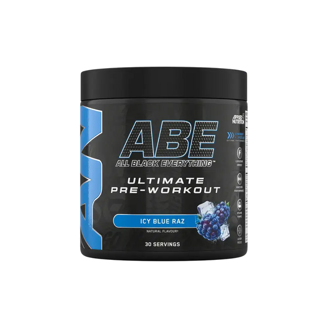 ABE Ultimate Pre-Workout 375g Applied Nutrition Icy Blue Raz - Booster pré-entraînement pour force et endurance