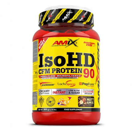 AMIX ISOHD 90 CFM whey isolat 90% protéines saveur Nutt Amix pot 800 g