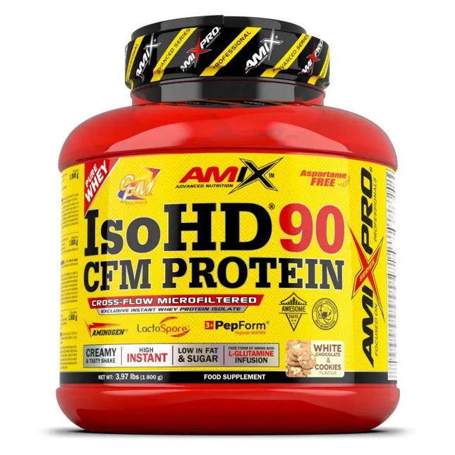 AMIX ISOHD 90 CFM whey isolat premium saveur White Chocolate & Cookies 1,8 kg