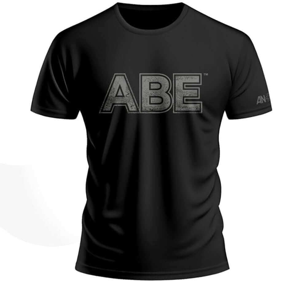 Applied Nutrition ABE T-Shirt Black - Un t-shirt respirant pour les athlètes exigeants et les amateurs de fitness. Coté Face