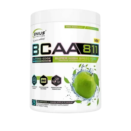 bcaa 811 Green Apple 400g genius nutrition