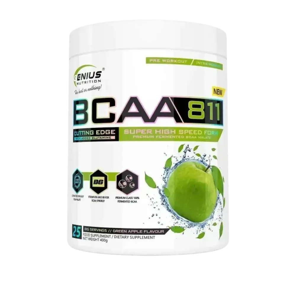 bcaa 811 Green Apple 400g genius nutrition