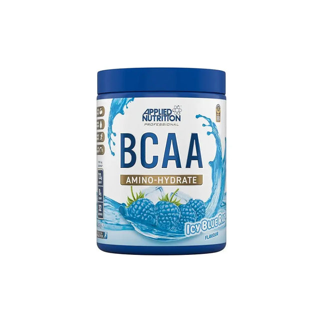 BCAA Amino Hydrate saveur framboise bleue glacée Applied Nutrition pot 450g