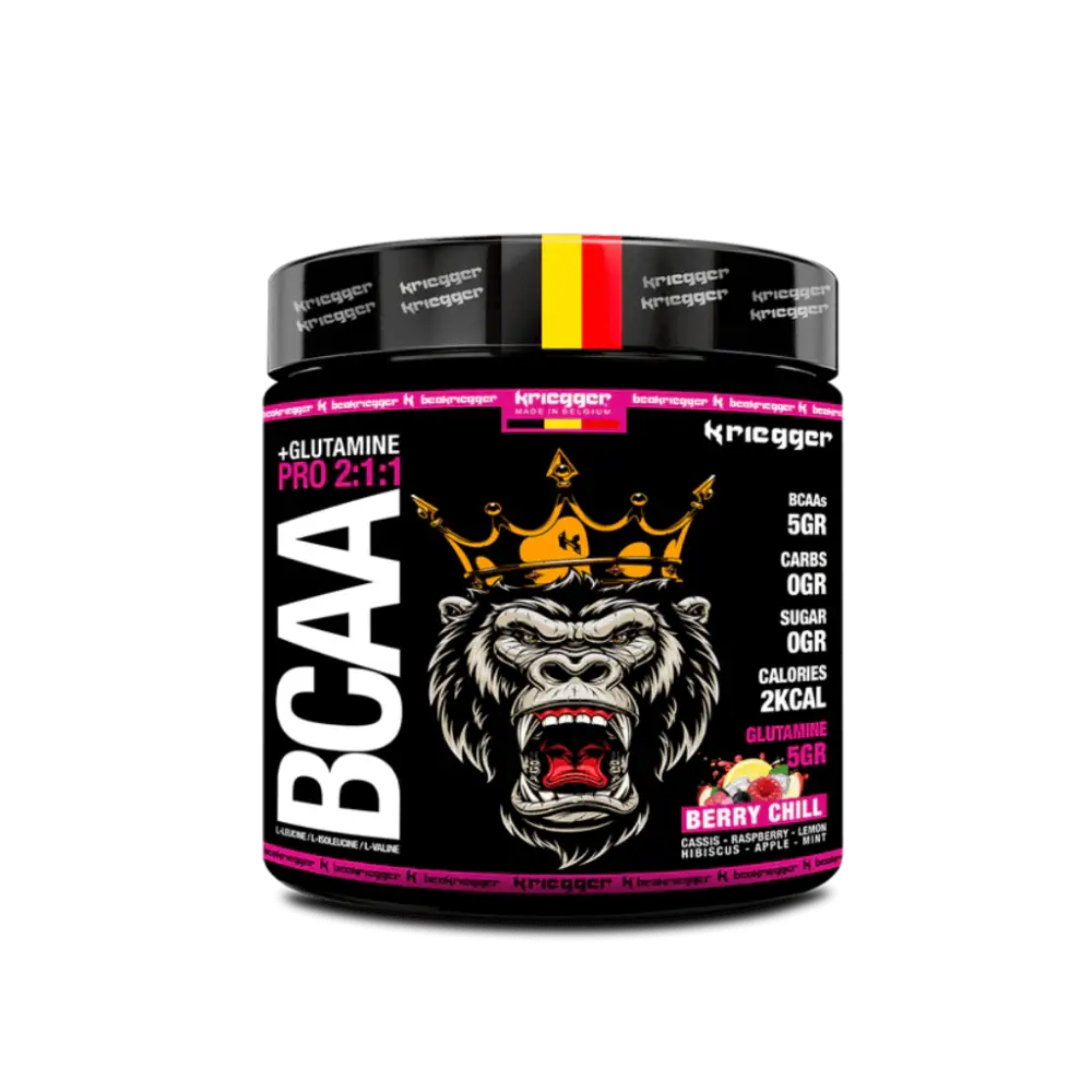 BCAA Pro 2:1:1 + Glutamine Berry Chill 300g - Kriegger Sport Nutrition