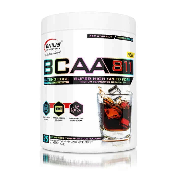 bcaa 811 cola 400g genius nutrition