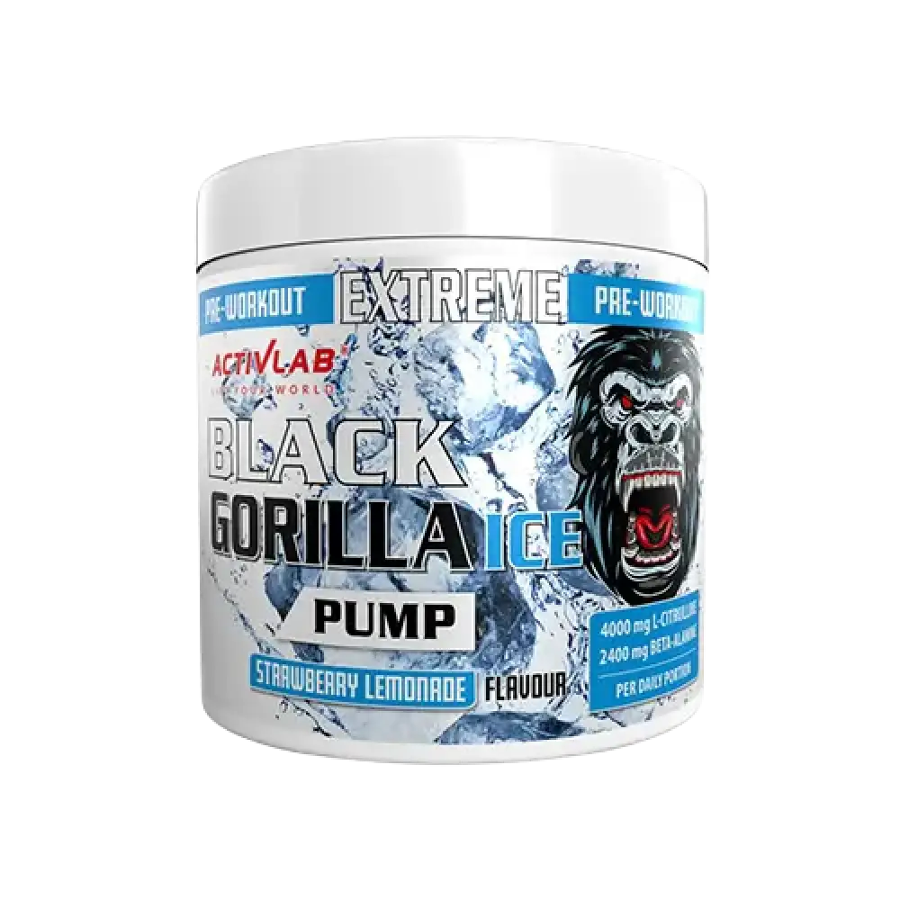 Black Gorilla Ice Pump Pre-workout 300g - Strawsberry