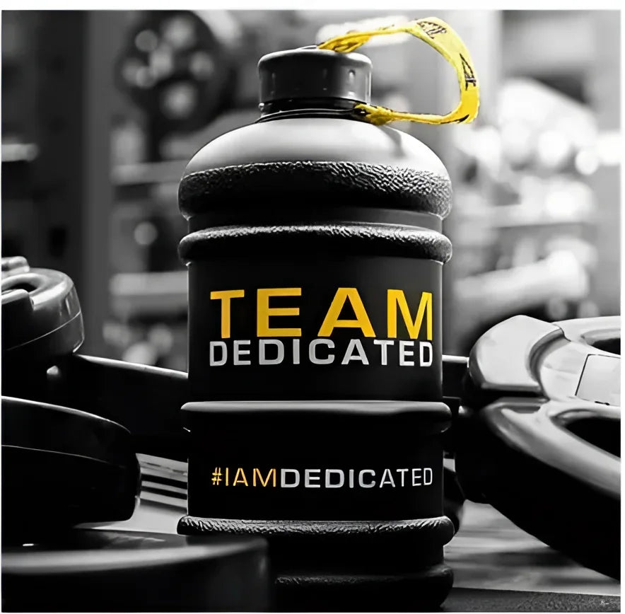 Bouteille de sport Dedicated Waterjug Matt Black – 2,2 litres, Team Dedicated