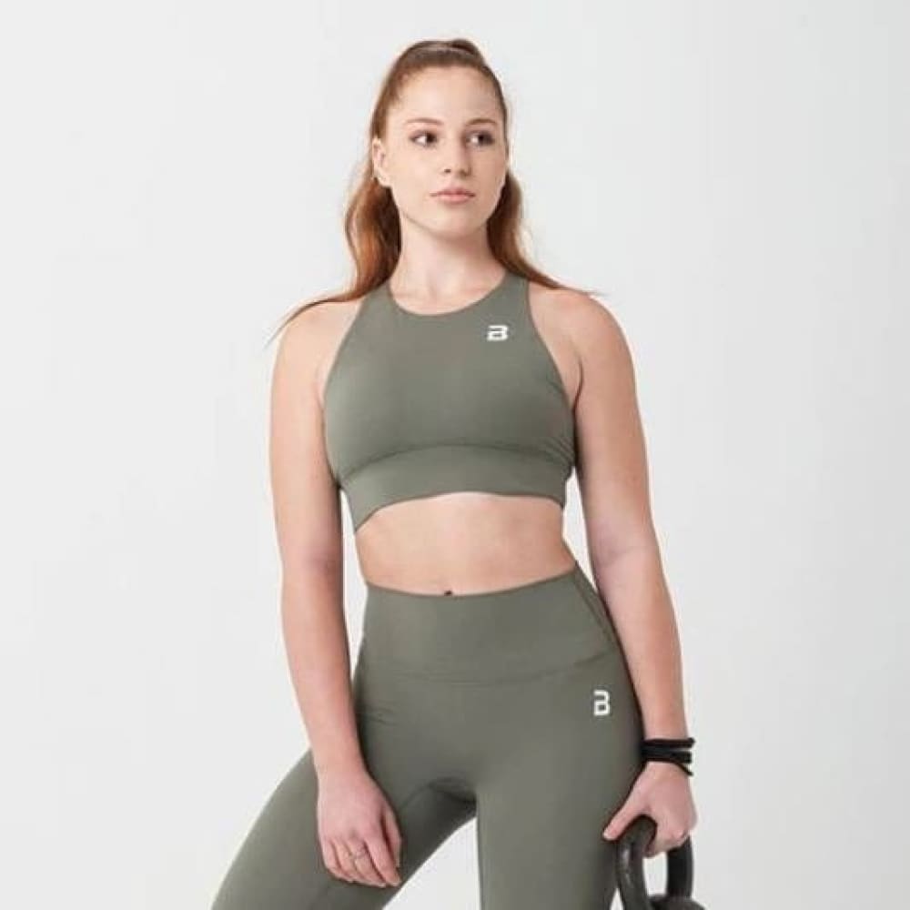 Brassière sport CLARA Olive Face BiotechUSA