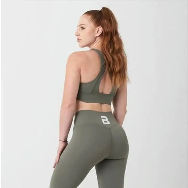Brassière sport CLARA Olive Face BiotechUSA 