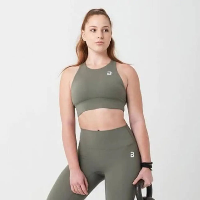 Brassière sport CLARA Olive Face BiotechUSA