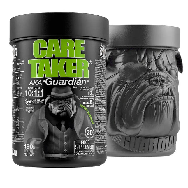 Conteneurs noirs de supplément Caretaker 10:1:1 BCAA zoomad labs® pour entretien musculaire