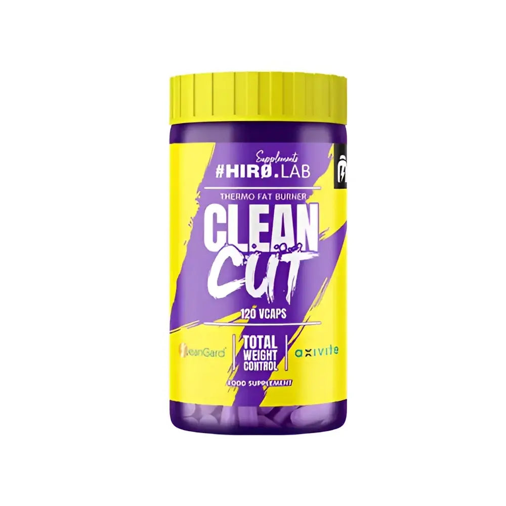 Flacon du complément Clean Cut 120 vcaps Hiro.Lab - Brûleur de graisse thermogénique pour la perte de poids.