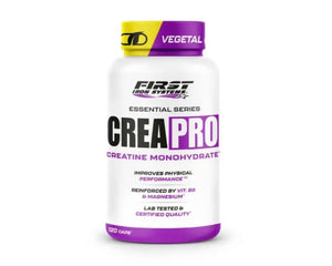 Crea Pro - First Iron Systems | Complément alimentaire à base de créatine monohydrate micronisée, enrichie en magnésium et vitamine B6. Améliore la force, l'explosivité et la récupération musculaire.