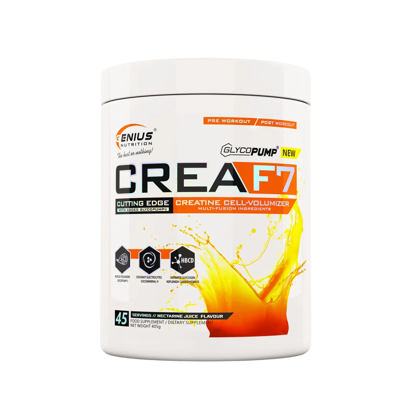 CREAF7 405g 45 portions - Nectarine Juice