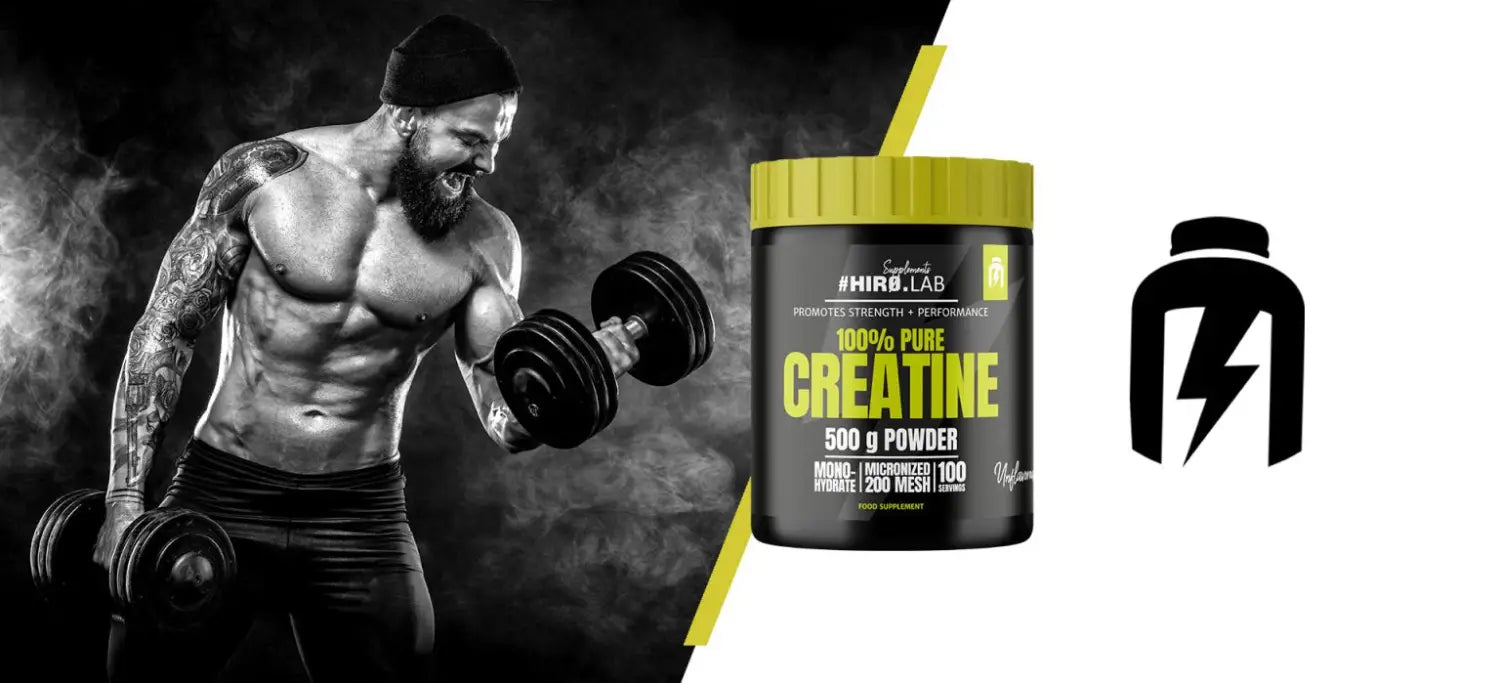 Créatine Hiro Lab 500g - améliore la performance sportive et favorise la récupération musculaire