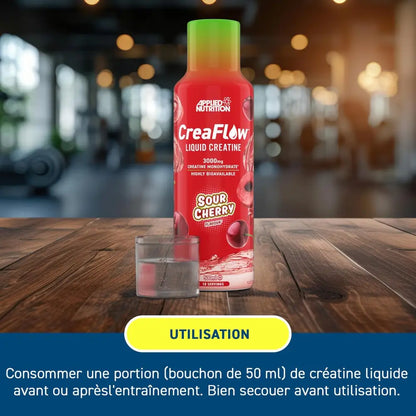 Utilisation CreaFlow Sour Cherry – créatine liquide 3000mg avant ou après l'entraînement