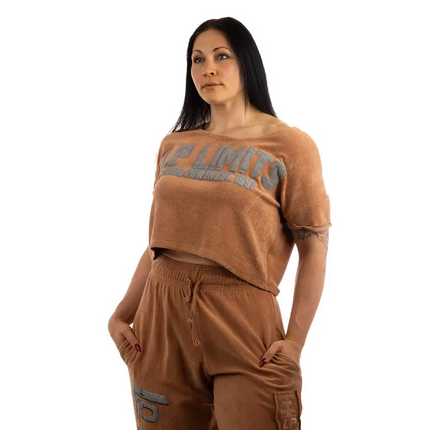 Crop Top LP Girls Stonewashed Towelling Legal Power