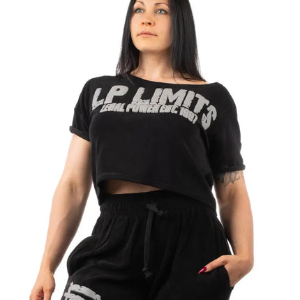Crop Top LP Girls Stonewashed Towelling Legal Power