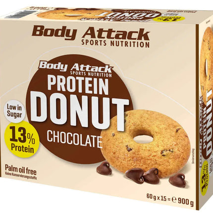 Protein donut 60g Chocolat Body Attack Sports Nutrition