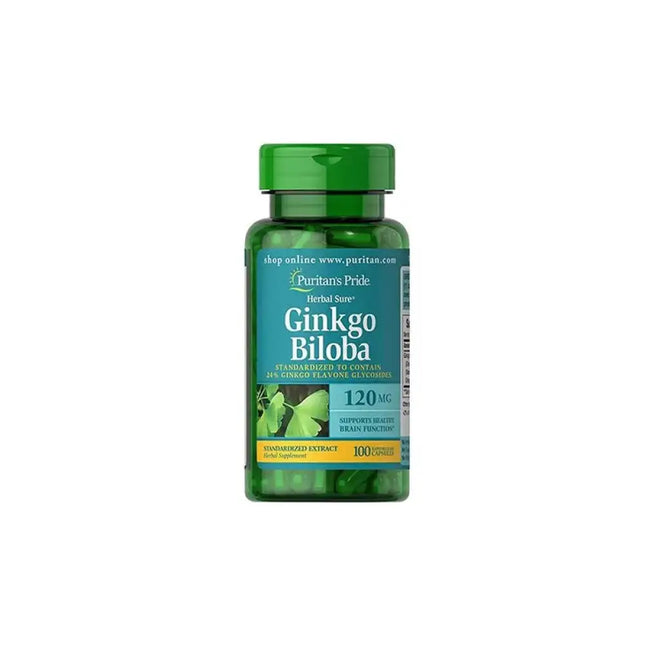 Ginkgo Biloba 120 mg 100 Capsules - Puritan's Pride | Force Addict Pro