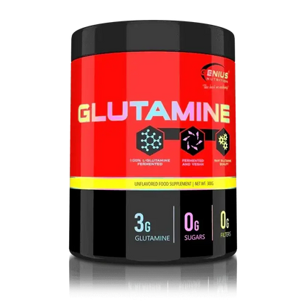 GLUTAMINE 300g - 100 Doses - Genius Nutrition France