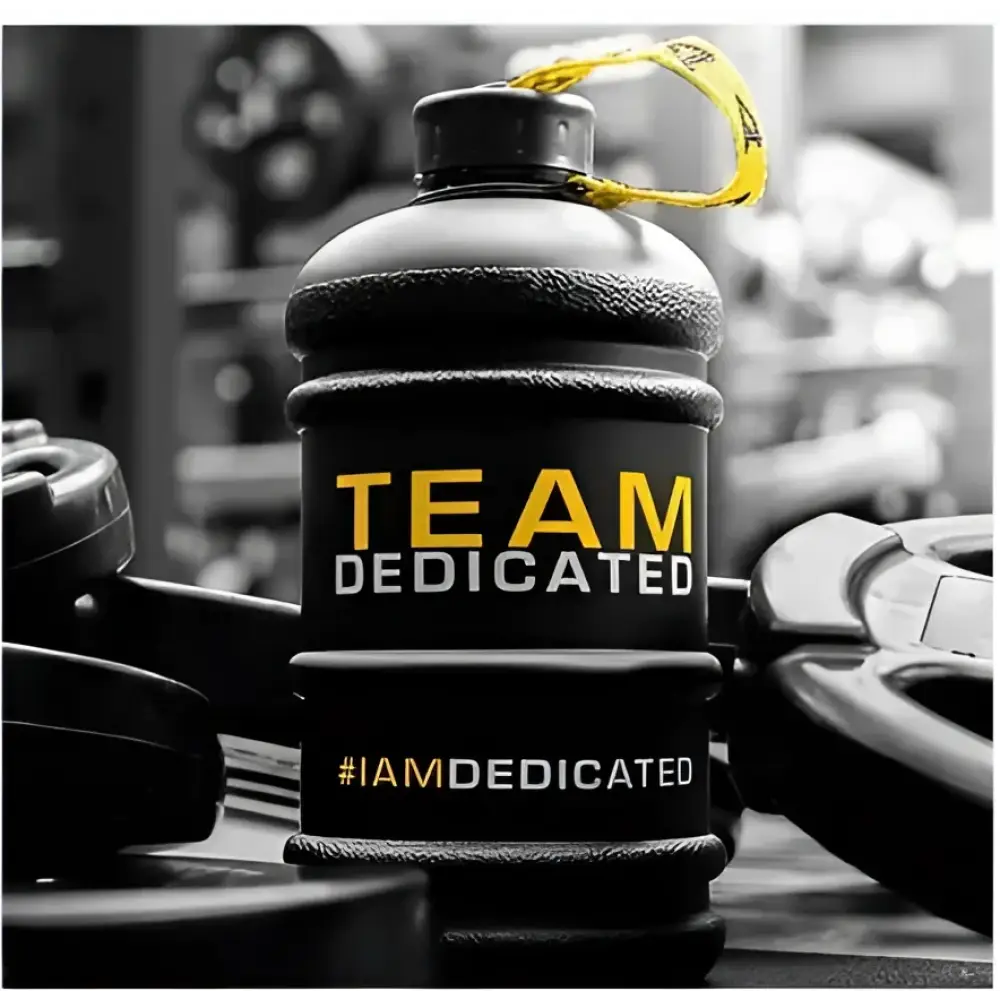 Bouteille de sport Dedicated Waterjug Matt Black – 2,2 litres, Team Dedicated