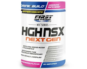 HGH NSX Next Gen - First Iron Systems | Complément alimentaire effervescent pour optimiser la production hormonale, améliorer la récupération musculaire et soutenir les performances physiques et mentales.