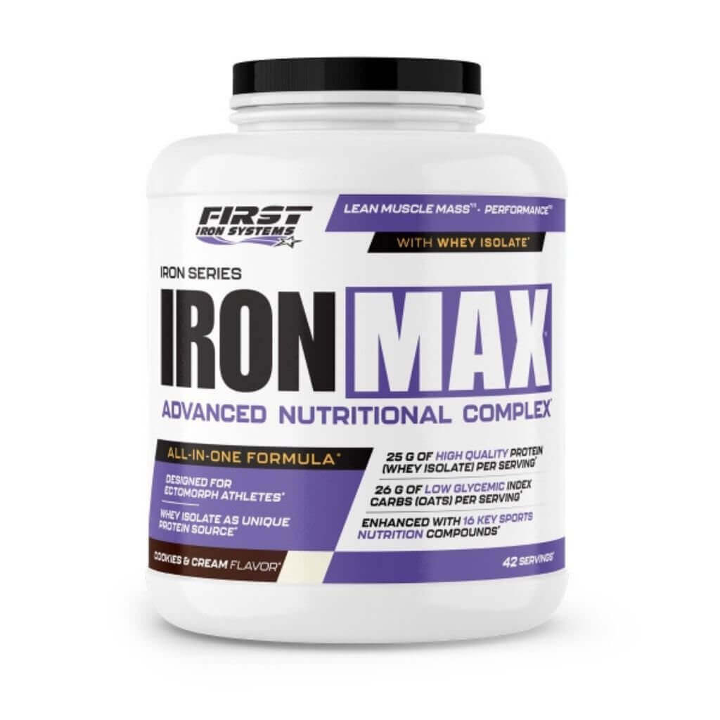 Iron Max Saveur Cookies & Cream -  : gainer pour ectomorphes, idéal pour la prise de masse sèche et l'énergie durable