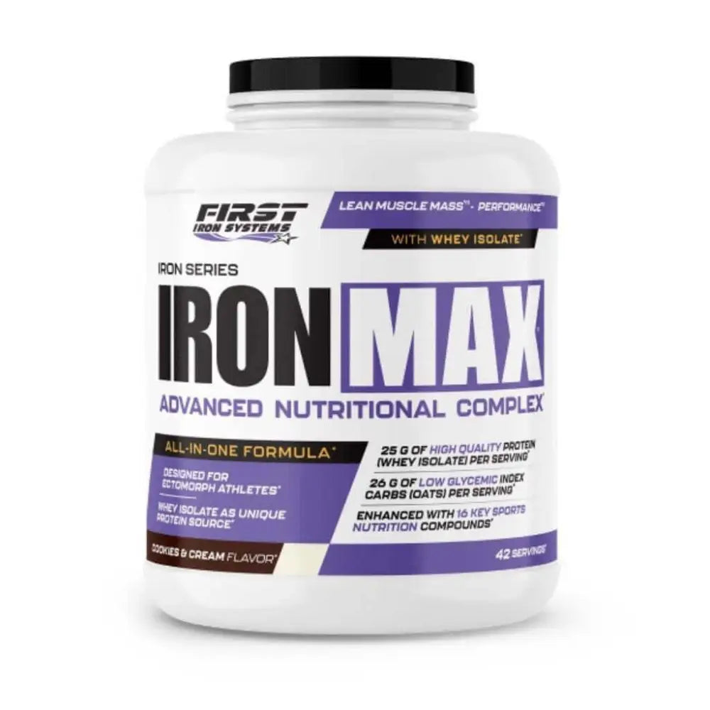 Iron Max Saveur Cookies & Cream -  : gainer pour ectomorphes, idéal pour la prise de masse sèche et l'énergie durable