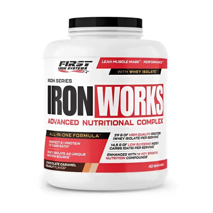 Iron Works 2200g - Chocolat Caramel Cacahuète - LEAN GAINER