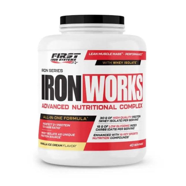 Iron Works 2200g - Vanille Crème Glacée - LEAN GAINER