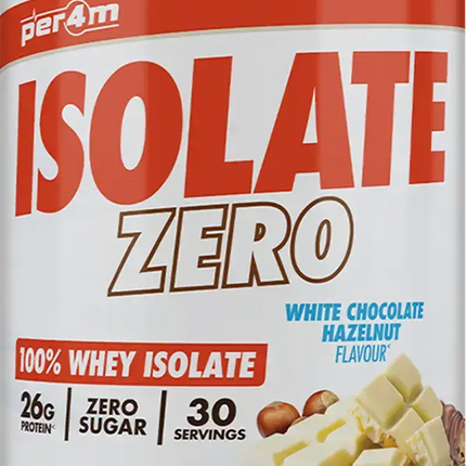 Isolate Zero 900g White Chocolate Hazelnut Per4m