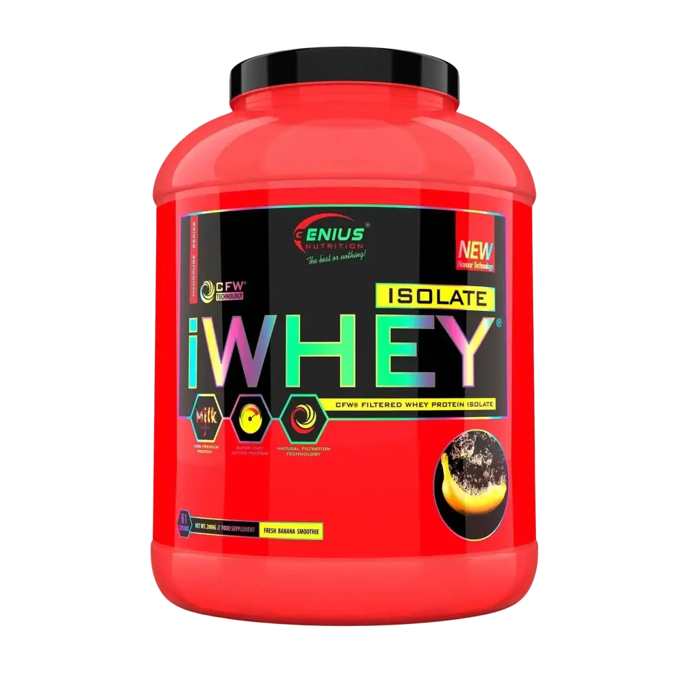 whey iwhey isolate protein Smoothie à la banane fraîche 2000g genius nutrition