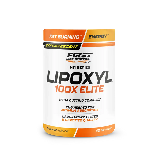 Lipoxyl 100X Elite 400g aide à réduire la graisse pour une définition musculaire optimale