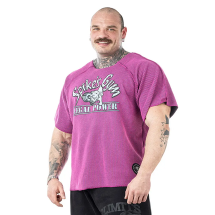 Magenta Raglan Rag Top Oldschool Spikes Boston Legal Power