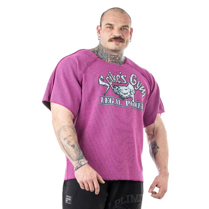 Magenta Raglan Rag Top Oldschool Spikes Boston Legal Power