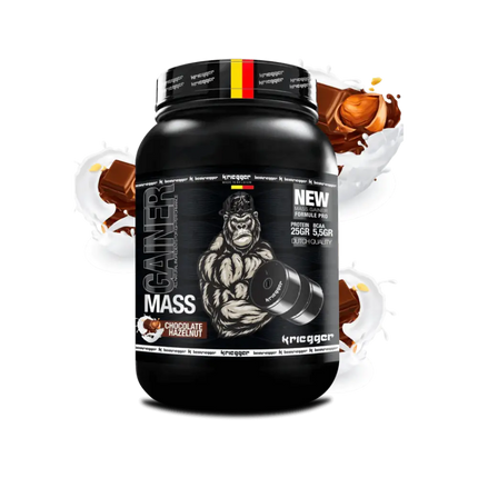 MASS GAINER CHOCOLAT NOISETTES 3Kg - KRIEGGER SPORT NUTRITION - Force Addict Pro