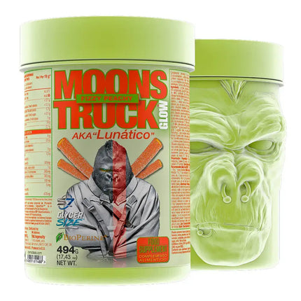 Deux contenants de Moons Truck Glow pré-entraînement MOONSTRUCK® GLOW pour une pompe musculaire optimale